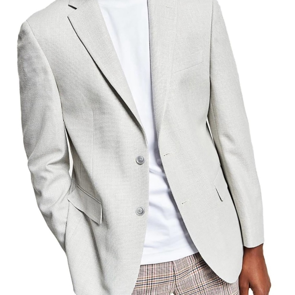 Tommy Hilfiger Men’s Conrad Grey Blazer Sport Coat Suit Jacket 38 Reg